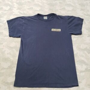 Vintage SMP Shirt Mens Medium Blue Short Sleeve Y2k Sex Money Power Surf Skater